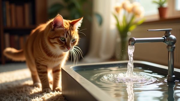 Améliorez l'hydratation de votre chat avec une fontaine à eau