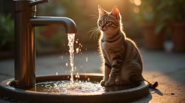 Améliorez l'hydratation de votre chat avec une fontaine à eau